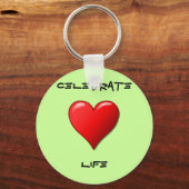 Celebrate Life Sleutelhanger (Voorkant)