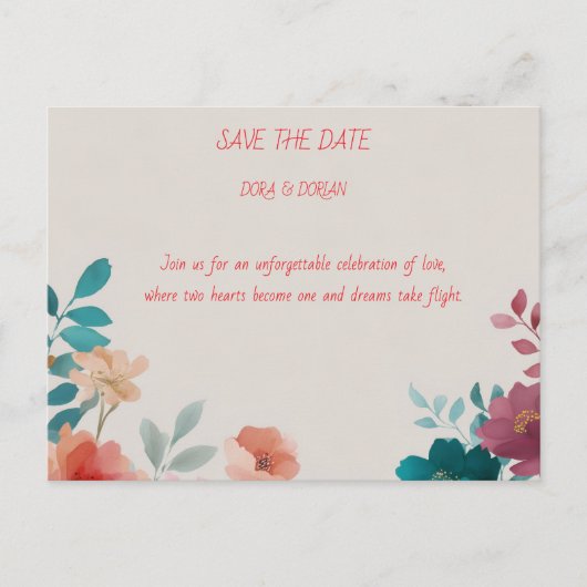 Celebrate Love and Joy with a wedding invitation (Devant)