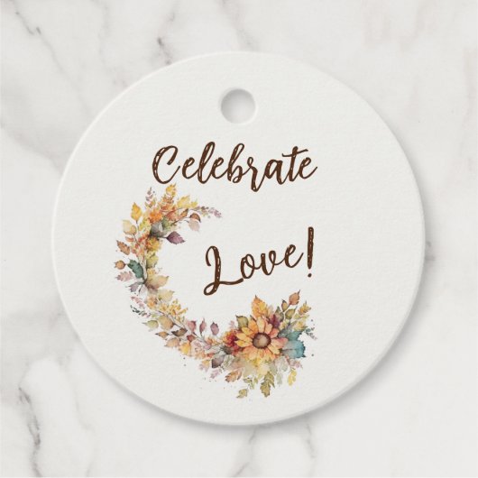 Celebrate Love Bedankjes Labels (Voorkant)