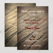 "Celebrate Love : Elegant Wedding Invitation (Devant / Derrière)