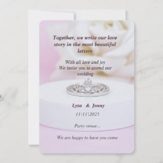 "Celebrate Love : Elegant Wedding Invitation