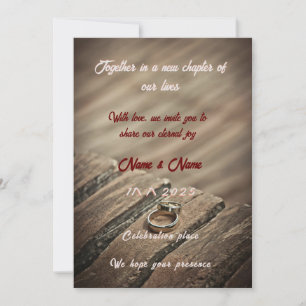 Celebrate Love: Elegante huwelijksuitnodiging Kaart
