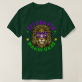 Celebrate Mardi Gras Lion Masquerade Carnival T-shirt (Design voorkant)