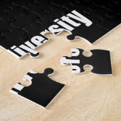 Celebrate Neurodiversity Red Brain Puzzle Legpuzzel (Zijkant)