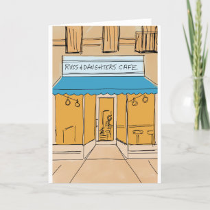 Celebrate NYC. Russ & Daughters, NYC Feestdagen Kaart