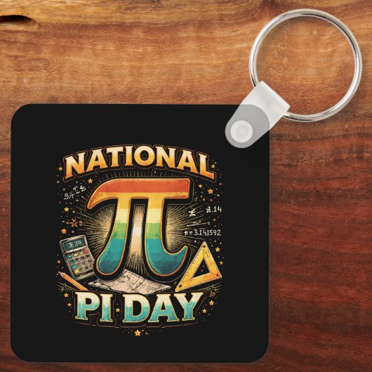 Celebrate Pi Sleutelhanger (Achterkant)