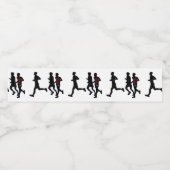 Celebrate Runners Aangepaste labels voor waterfles Etiket (Enkel label)