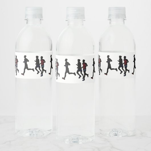 Celebrate Runners Aangepaste labels voor waterfles Waterfles Etiket (Flessen)