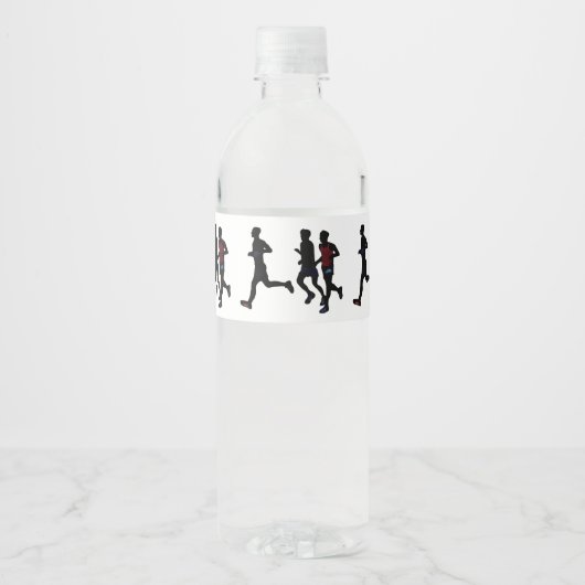 Celebrate Runners Aangepaste labels voor waterfles Waterfles Etiket (Voorkant)