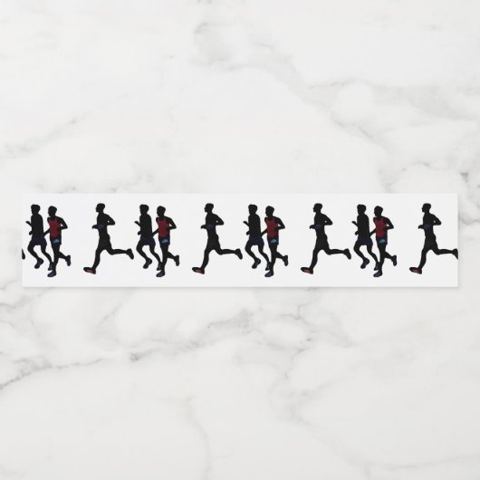 Celebrate Runners Aangepaste labels voor waterfles Waterfles Etiket (Enkel label)