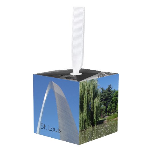 Celebrate St. Louis Kubus Ornament (Voorkant hoekig)
