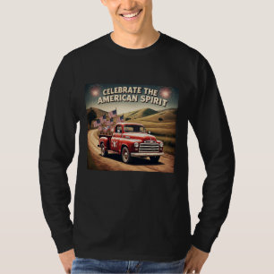Celebrate the American Spirit Classic Truck beroem T-shirt