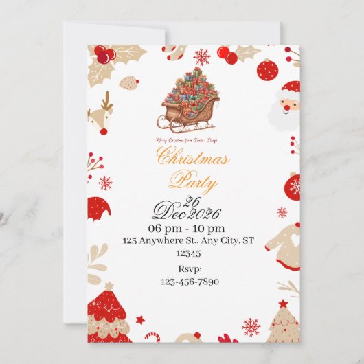 Celebrate the Magic of Christmas – You're Invited! Kaart (Voorkant)