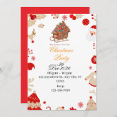 Celebrate the Magic of Christmas – You're Invited! Kaart (Voorkant / Achterkant)