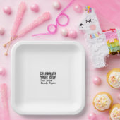 Celebrate True Self Paper & Party Plates Papieren Bordje (Feest)