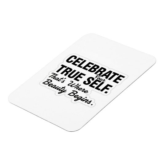 Celebrate True Self Sticker Magneet (Linkerzijde)