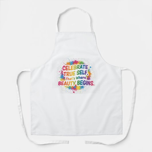 Celebrate True Self Sticker Schort (Voorkant)