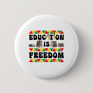 Celebrateer de Black History Month met vrijheid Ronde Button 5,7 Cm