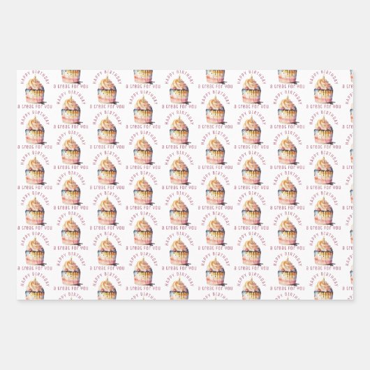 Celebratie Cakes Inpakpapier Vel (Voorkant 2)