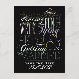 Celebratie-lettertypen Aankondigingskaart