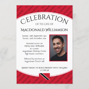 CELEBRATIE LIFE Memorial TRINIDAD Foto Kaart