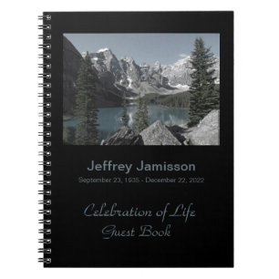 Celebratie van het boek Life Guest, het bergmeer Notitieboek