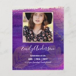 CELEBRATIE VAN LIFE Funeral Memorial PHOTO Budget