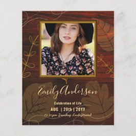 CELEBRATIE VAN LIFE Funeral Memorial PHOTO Budget