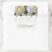 Celebratieballon Vierkante Sticker (Tas)