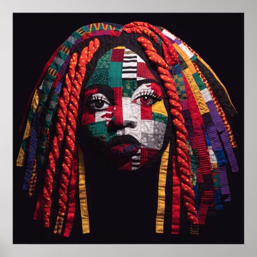 Celebrating Colorful Black Women Poster (Devant)