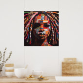 Celebrating Colorful Black Women Poster (Cuisine)