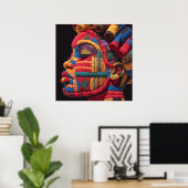 Celebrating Colorful Black Women Poster (Bureau à domicile)
