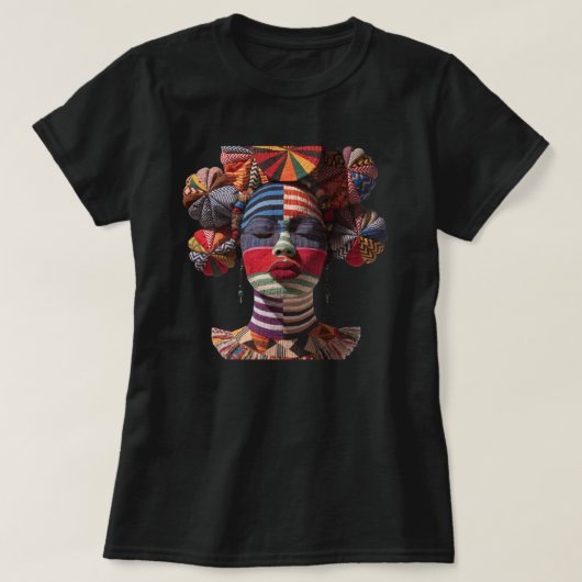 Celebrating Colorful Black Women T-Shirt (Design devant)