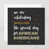 Celebrating Juneteenth Kaart (Voorkant / Achterkant)