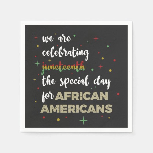 Celebrating Juneteenth Servet (Voorkant)