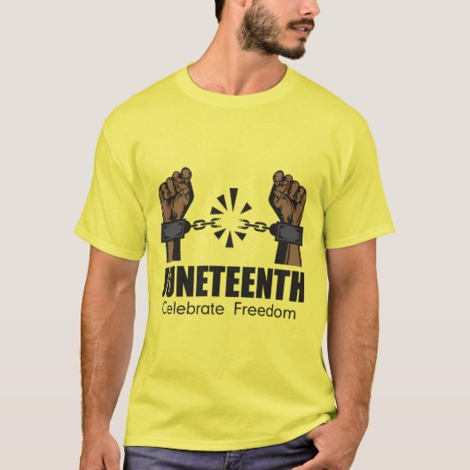 Celebrating Juneteenth T-shirt (Voorkant)