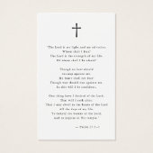 Celebrating Life Elegant Photo Funeral Prayer Card (Dos)