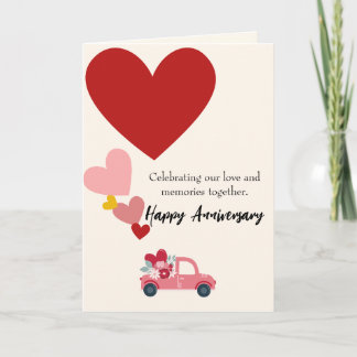 Celebrating Our Love & Memories Anniversary Card Feestdagen Kaart