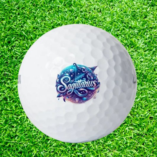 Celebrating sagittarius golfballen
