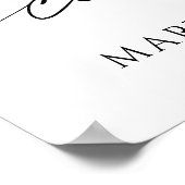 Celebrating the Life of Name Photo Script Memorial Poster (Hoek)