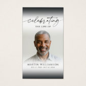 Celebrating the Life of Photo Modern Prayer Card (Devant)