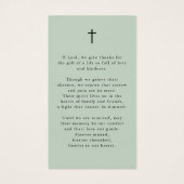 Celebrating the Life of Photo Prayer Card (Dos)