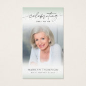 Celebrating the Life of Photo Prayer Card (Devant)