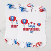 #CelebratingHappyIndependenceDayFlatHolidayCard Feestdagenkaart (Voorkant / Achterkant)