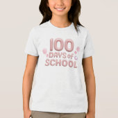 Celebration 100 Days of School Tri-Blend Shirt (Voorkant)