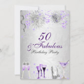 Célébration 50 & Fabuleuse Invitation Anniversaire (Devant)