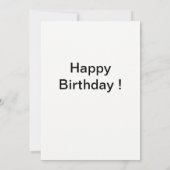 Célébration anniversaire carte ballons (Dos)