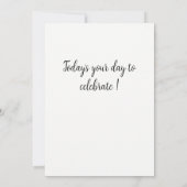 Célébration anniversaire carte ballons (Dos)