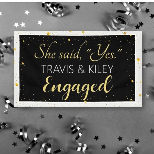 Célébration! Bannière du parti Engagement personna