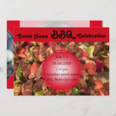 Célébration BBQ Invitation Modèle pour tous les év (Devant / Derrière)